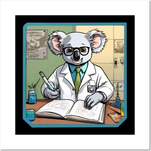 Koala scientist Posters and Art